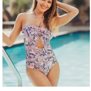 Floral Halter Swimsuit